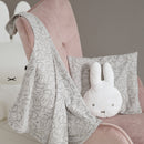 Babydecke 'miffy®', Jerseydecke aus 100 % Baumwolle für Mädchen und Jungen, 80 x 80 cm