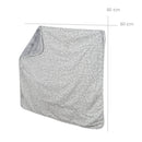 Babydecke 'miffy®', Jerseydecke aus 100 % Baumwolle für Mädchen und Jungen, 80 x 80 cm