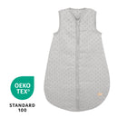 Organic Schlafsack 'Lil Planet' - 70 - 110 cm - Bio-Musselin (GOTS) - Silbergrau
