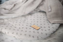 Organic Schlafsack 'Lil Planet' - 70 - 110 cm - Bio-Musselin (GOTS) - Silbergrau