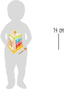 small foot Musikdreieck "Sound" aus Holz, Instrument mit Trommel, Xylophon, Becken und Klanghölzern, ab 3 Jahren, 11507