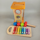 Hape Bundle Set von 2 Stapelspiel & Klopfbank mit Xylophon