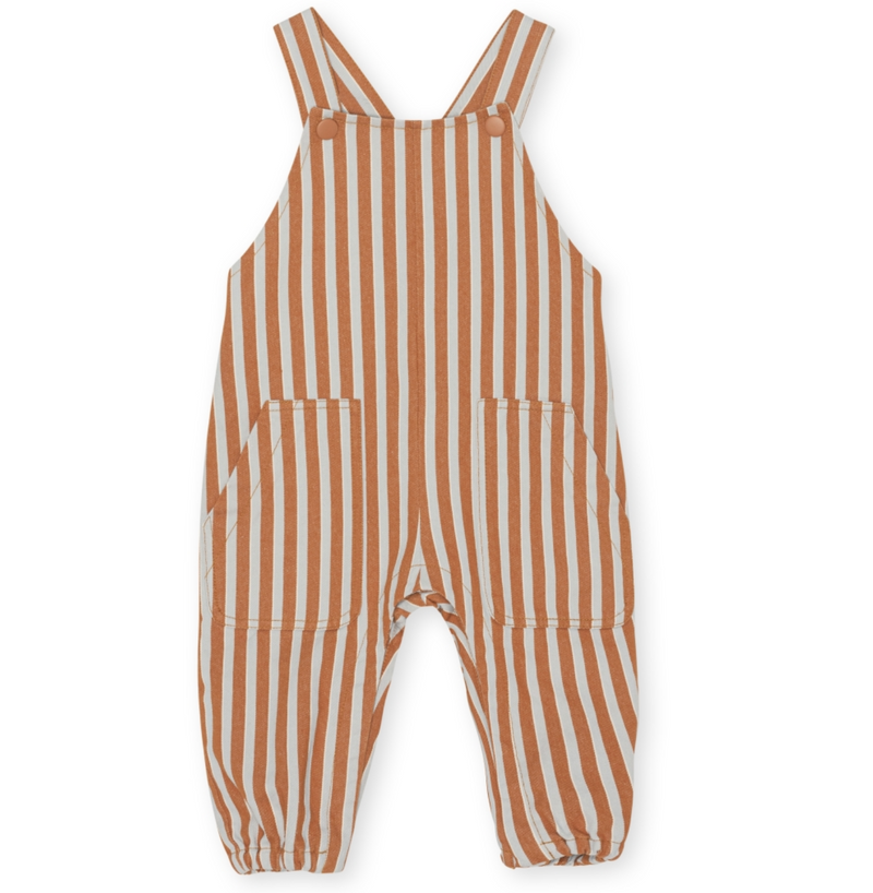 striped cotton dungarees 74-86