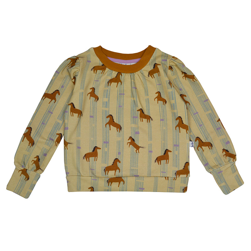 Ba*Ba Sweater mit Pferdeprint