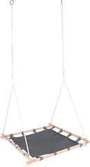small foot Indoor Nest Swing with Wooden Frame, Supports up to 100 kg, Foldable, for Children Aged 3 and Over, 11907