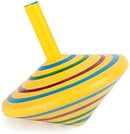 small foot Kreisel aus Holz, sechs Stück mit bunten Bemalungen und Mustern, Farbeffekt beim Drehen, ab 3 Jahren, 1730, 6 x 6 x 6 cm, 6pcs