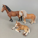 Schleich Bundle Tierfiguren Set von 6 Pferde, Geparden & Hase