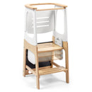 B-Ware Maxi Cosi Lernturm Tritthocker Tisch Stuhl Kombination Toucan 3in1 Natural Wood