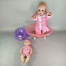 BABY born Bundle 2x Babypuppen mit Wanne & Töpfchen