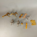 Bundle Safari Set von 10 Tierfiguren aus Kunststoff