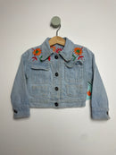 Jeans Komi Jacke & Rock Blumen • 86 • true vintage