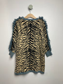 Strickleid Zebra mit Fransen • 116 • stella mccartney