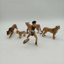 Schleich Bundle Tiere Set von 5 Krieger & Geparden