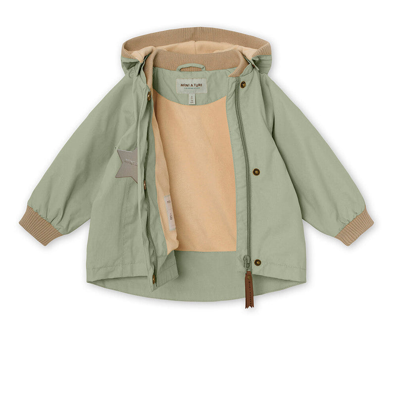 Functional jacket with fleece Wai - Desert Sage 74