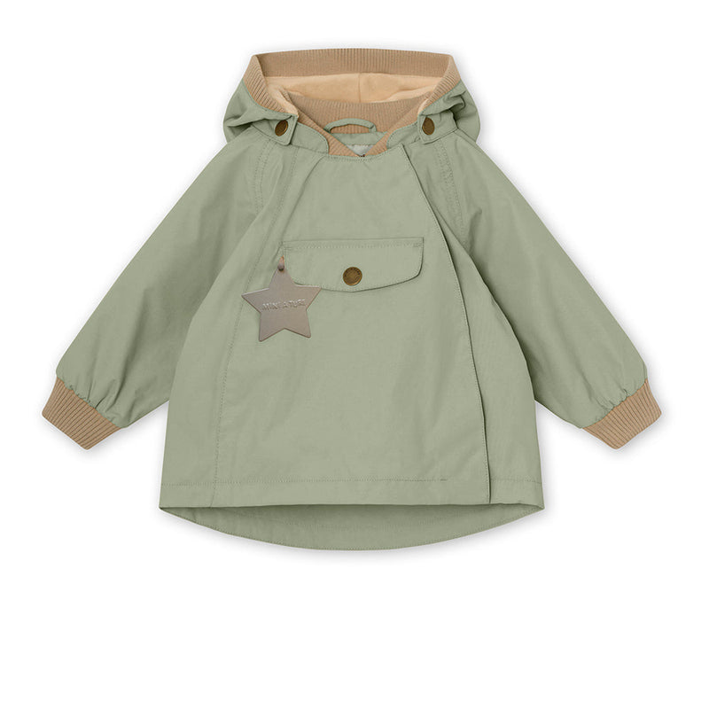 Functional jacket with fleece Wai - Desert Sage 74