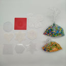  Bügelperlen-Set mit Steckplatten & bunten Perlen