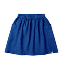 Leinenrock blau 92-122