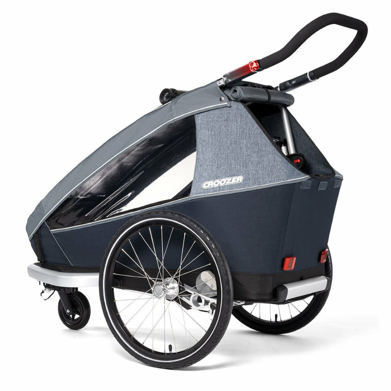 CROOZER Kinder-Fahrradanhänger Kid Vaaya 1 Graphite blue Anhänger Fahrrad Baby