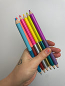 Silberner Roboter 6 Jumbo doppelseitige Spezialstifte