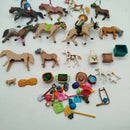 Playmobil Bundle Reiterhof Figuren & Pferde mit Zubehör