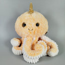 Flos Toys Stofftier - Kuscheltier Oktopus mit Horn