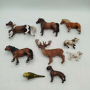 Schleich Bundle Tierfiguren Set von 9 Pferde & Reh