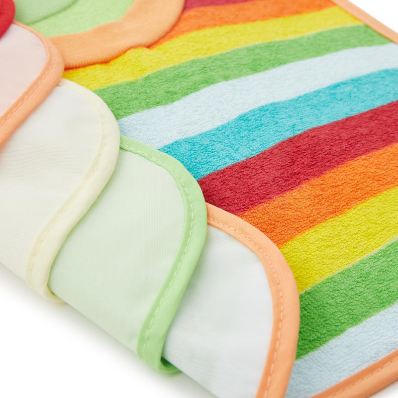 Bieco 6er Set Schlupflätzchen Rainbow