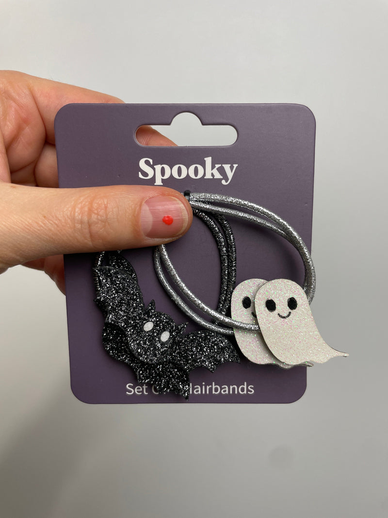 Glitzer Haargummies 4er Set • Spooky
