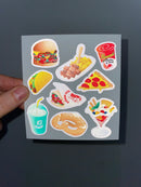 Reflective Sticker KID Set • Fast Food
