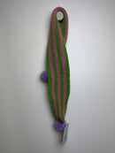 Merinoschal • Stripes & Bommel • handmade by fUXvintage