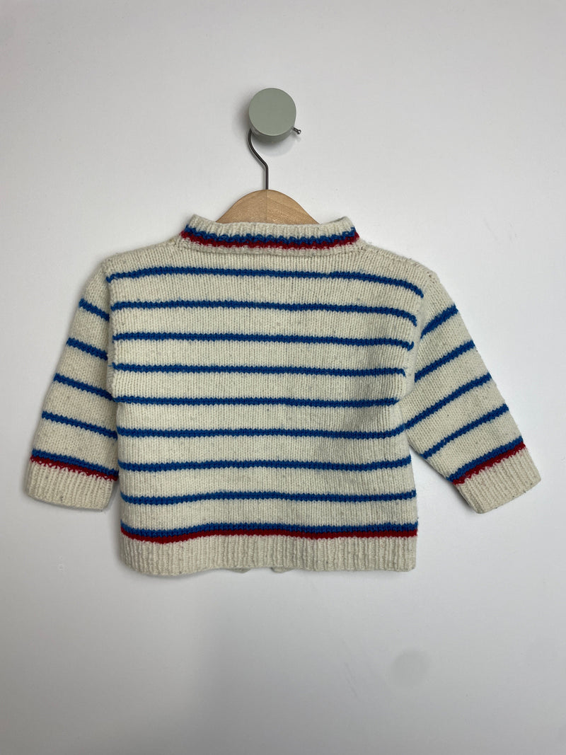 Strickjacke Streifen • 74 • handmade