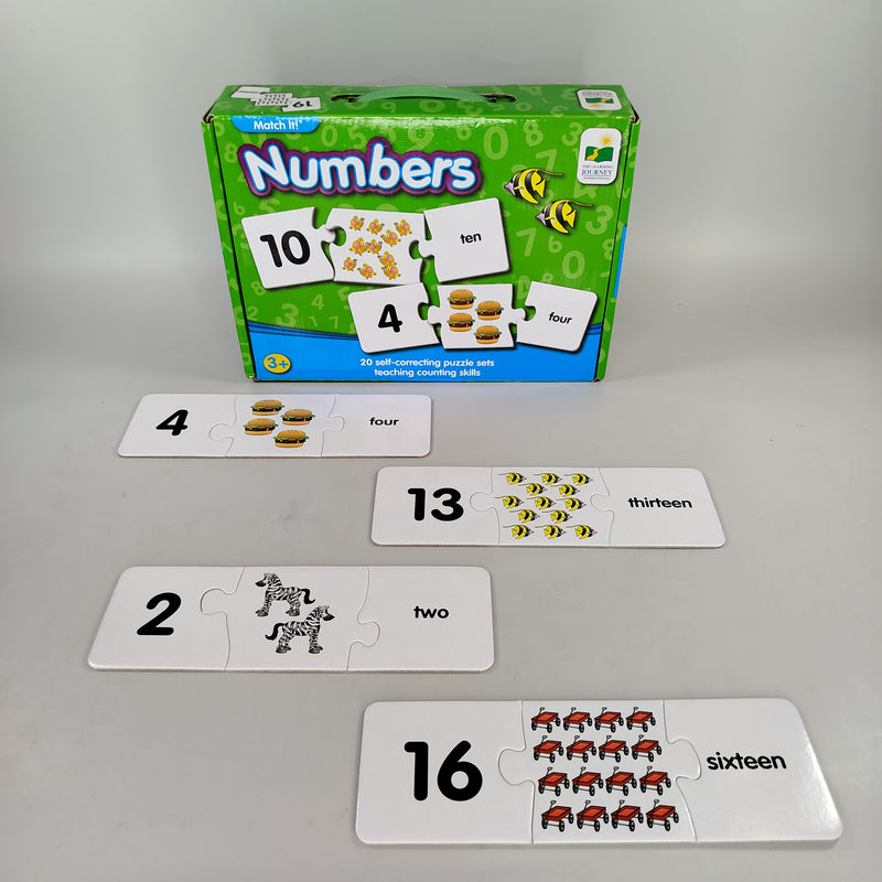 Diverse Lernspiel-Set: Zahlen, Buchstaben & Uhrzeit