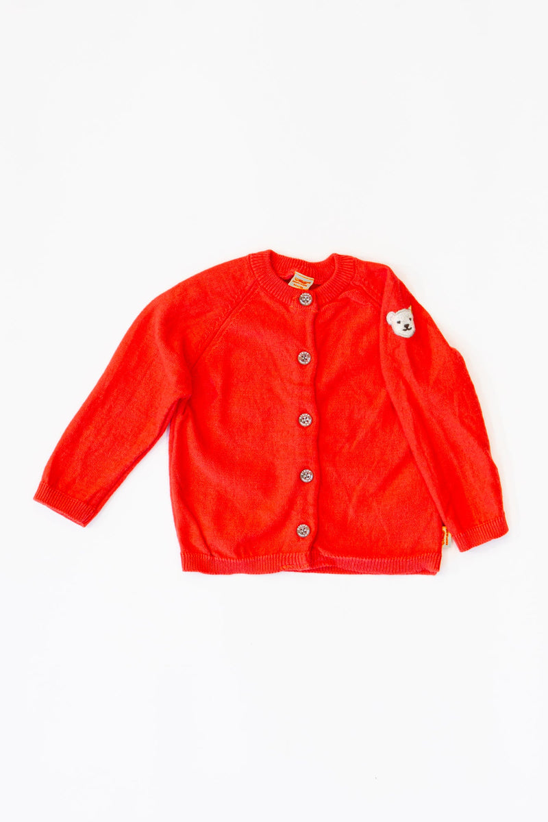 Cardigan red size 62 | Steiff