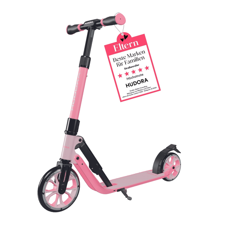 HUDORA 180 AdvancedJunior rosé Roller City-Roller Kinderroller Klapproller