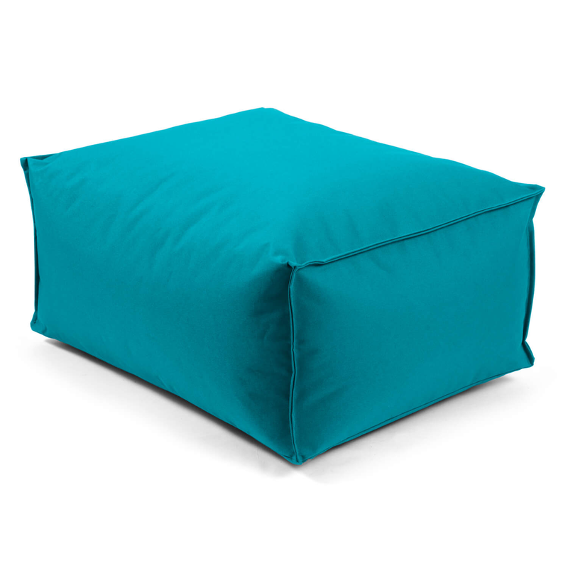 mokebo Outdoor Pouf Der Ruhepouf Hocker Sitzhocker Gartenhocker Bodenkissen blau