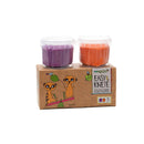 Bio-Easy-Knete vegan • 2er Set • Orange & Violett