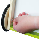 roba Lauflernwagen für Babys - Lauflernhilfe mit Bremse - als Puppenwagen nutzbar - für Mädchen & Jungen - Holz natur/ Grün