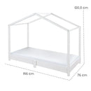 Roba Hausbett Kinderbett Bett 70x140 Cm Lattenrost Holz Weiß Kinderzimmer B-Ware