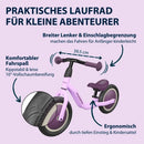 B-Ware Hudora Laufrad Kinder Fahrrad Cruisy Lavender Balance Bike Robuster Rahmen Retro