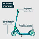 B-Ware Hudora Scooter Roller Big Wheel Waves Daydream Edition Aluminium Standplattform