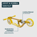 B-Ware Hudora Tretroller Scooter Big Wheel 205 Daydream Edition Sun Aluminium Gelb