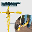 B-Ware Hudora Tretroller Scooter Big Wheel 205 Daydream Edition Sun Aluminium Gelb