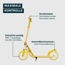 B-Ware Hudora Tretroller Scooter Big Wheel 205 Daydream Edition Sun Aluminium Gelb