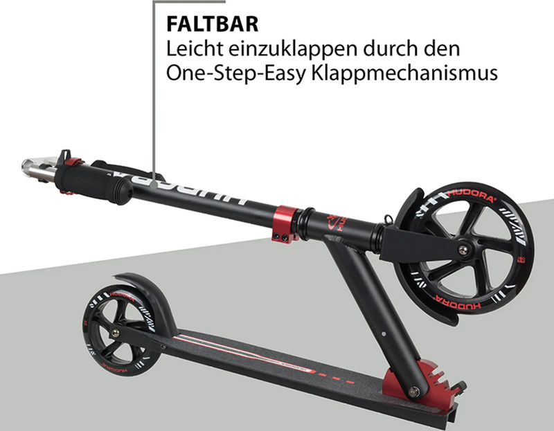 Hudora Bold Wheel L Roller Rad Kickroller City Roller Rot Scooter Zubehör B-Ware - 4005998144121