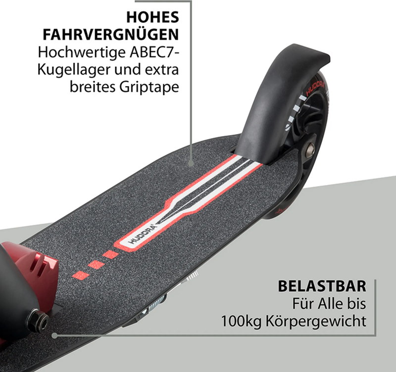 Hudora Bold Wheel L Roller Rad Kickroller City Roller Rot Scooter Zubehör B-Ware - 4005998144121