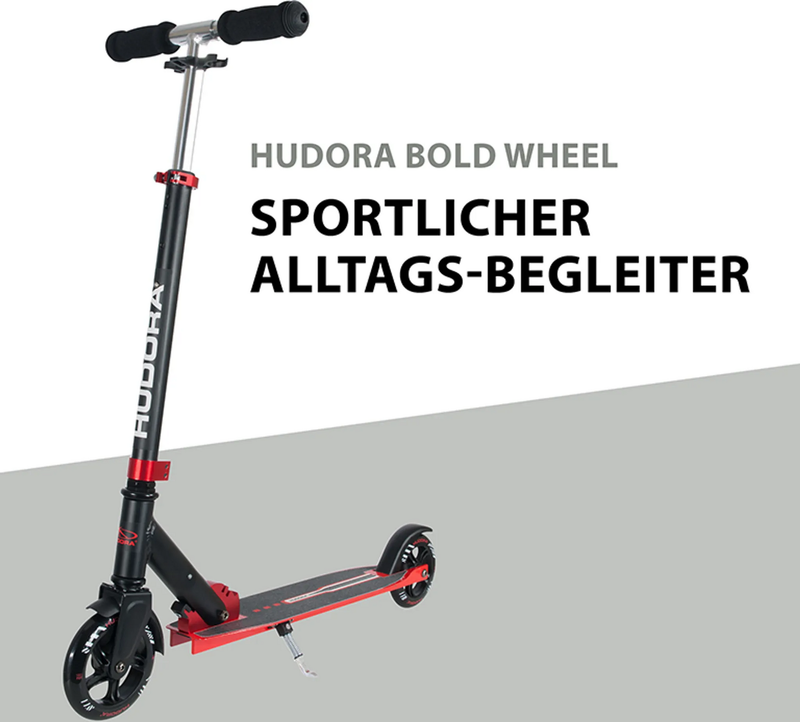 Hudora Bold Wheel L Roller Rad Kickroller City Roller Rot Scooter Zubehör B-Ware - 4005998144121