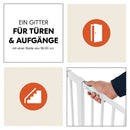 B-Ware Hauck Treppenschutzgitter Kinderschutzgitter Clear Step 2 Metall Weiß 96 101 Cm