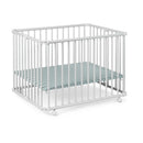 B-Ware Geuther Lucilee Laufgitter Spielgitter Kinder Laufstall Weiß 90x97 Cm Buchenholz