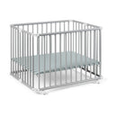 B-Ware Geuther Lucilee Laufgitter Spielgitter Kinder Laufstall Weiß 90x97 Cm Buchenholz