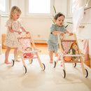B-Ware Little One Puppenwagen Buggy Puppenbuggy Puppenwagen Holz Stoff Haltebügel Leo